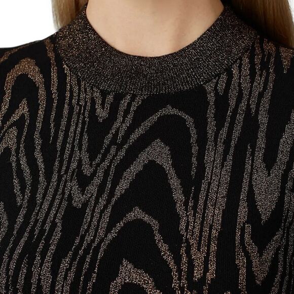 A.L.C. Ziggy Dress Black and Gold Size Medium - Picture 6 of 11